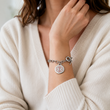 Personalized Women's Medical ID Bracelet – Stainless Steel Round Medical Alert Bracelet – Custom Engraved Emergency ID Jewelry for Women