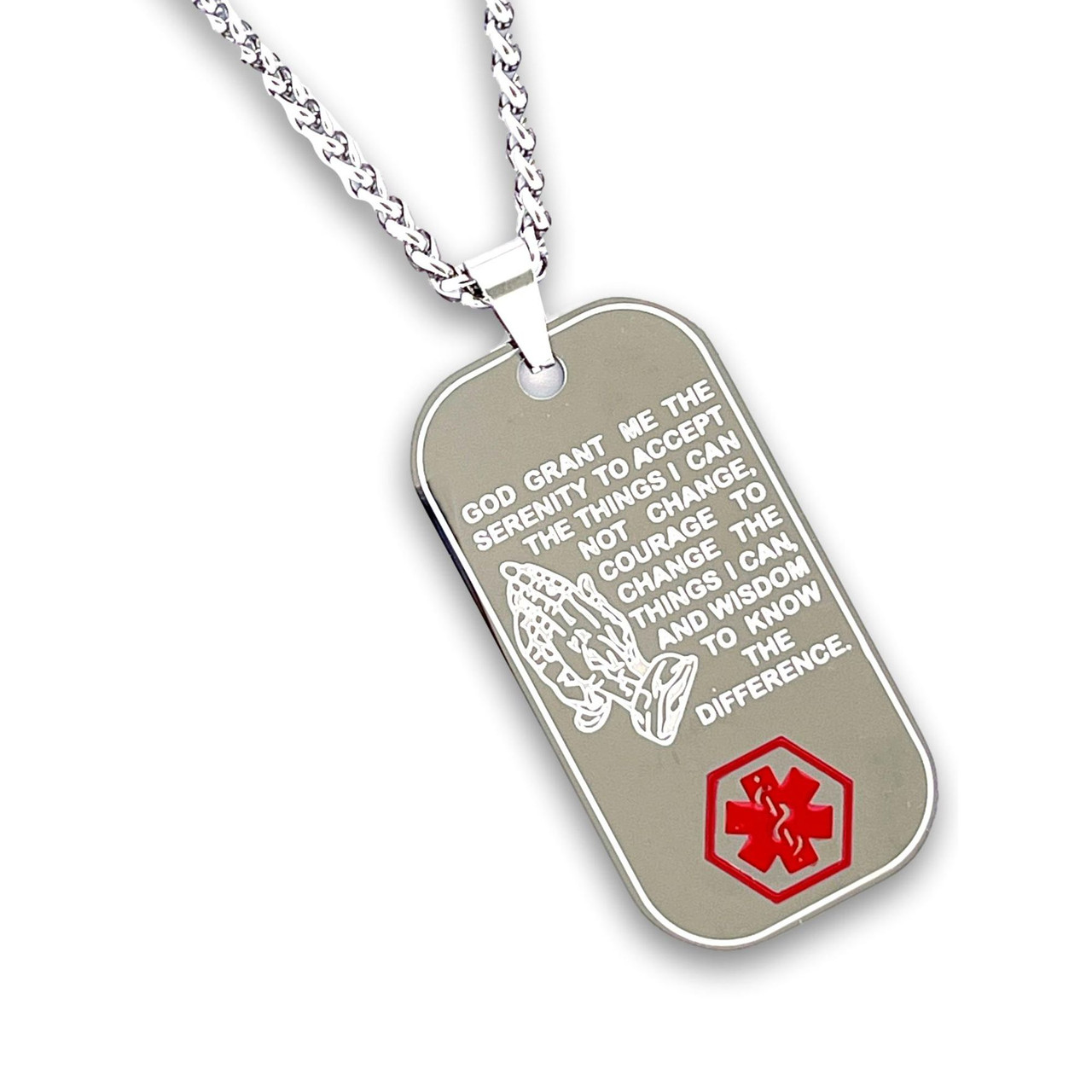 Medical ID Tags, Medical ID Tag Necklace