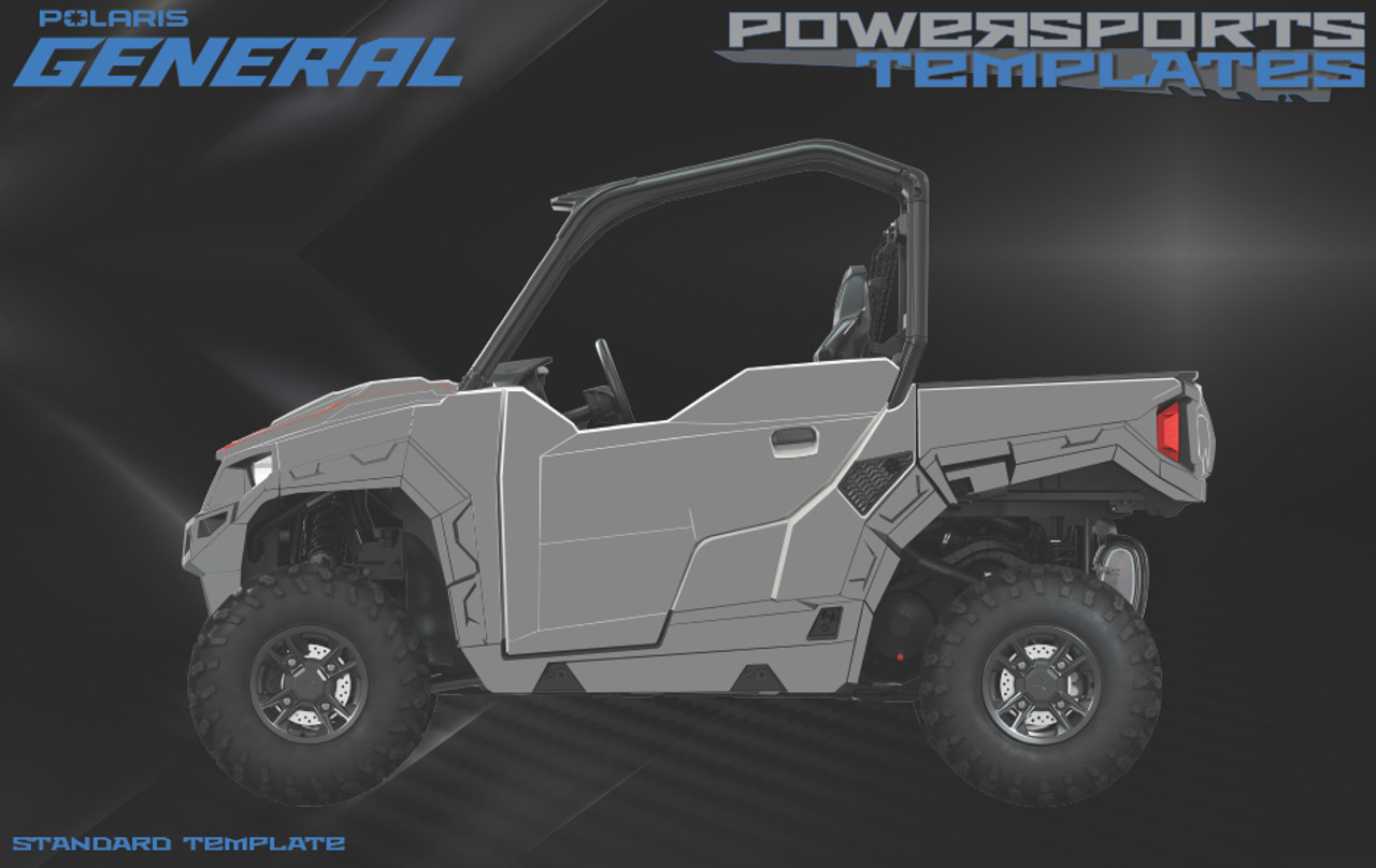 POLARIS GENERAL 1000 WRAP TEMPLATE G23GAE99A2 2023 SPORT GHOST GRAY