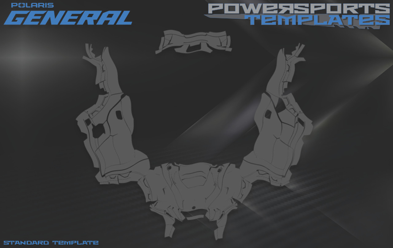 POLARIS GENERAL 1000 WRAP TEMPLATE G23GAE99A2 2023 SPORT GHOST GRAY