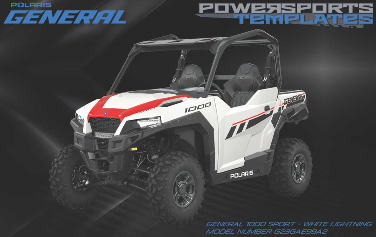 POLARIS GENERAL 1000 WRAP TEMPLATE G23GAE99A2 2023 GHOST GRAY