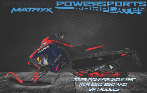 WRAP TEMPLATE FOR POLARIS INDY XCR 650 850 9r 136 SNOWMOBILES POWERSPORTS TEMPLATES STD 1