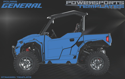 POLARIS GENERAL XP 1000 WRAP TEMPLATE G23GXP99AJ 2023 BLACK CRYSTAL