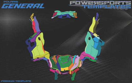 POLARIS GENERAL XP 1000 WRAP TEMPLATE G22GXD99AC 2022 GHOST WHITE