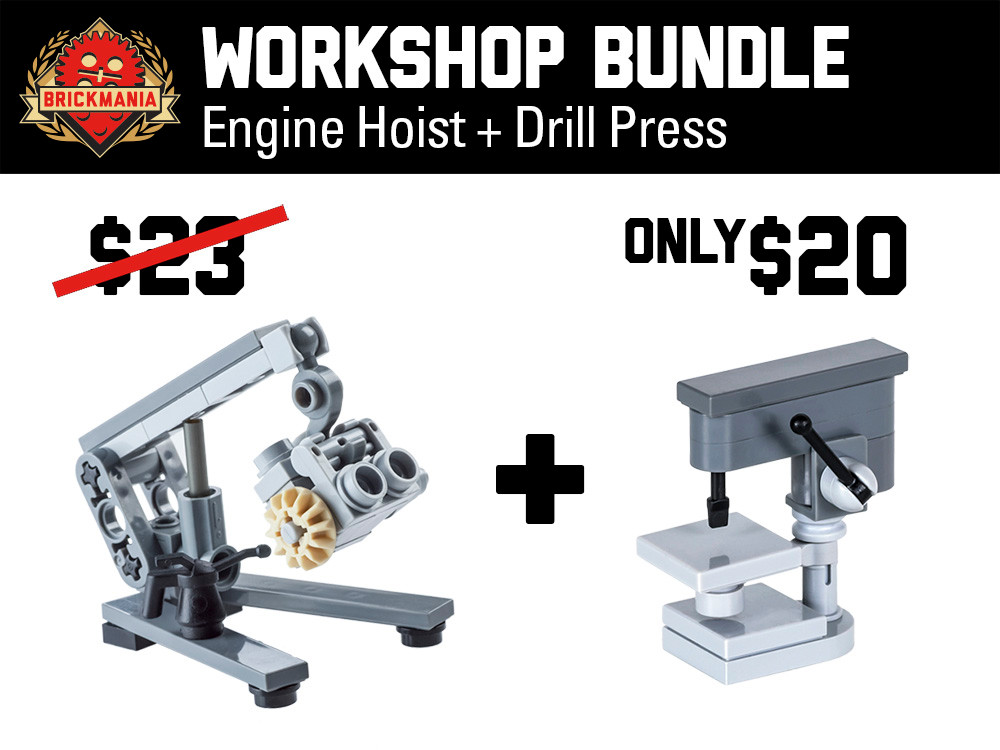 Workshop Bundle - Engine Hoist + Drill Press- The Workshop Collection