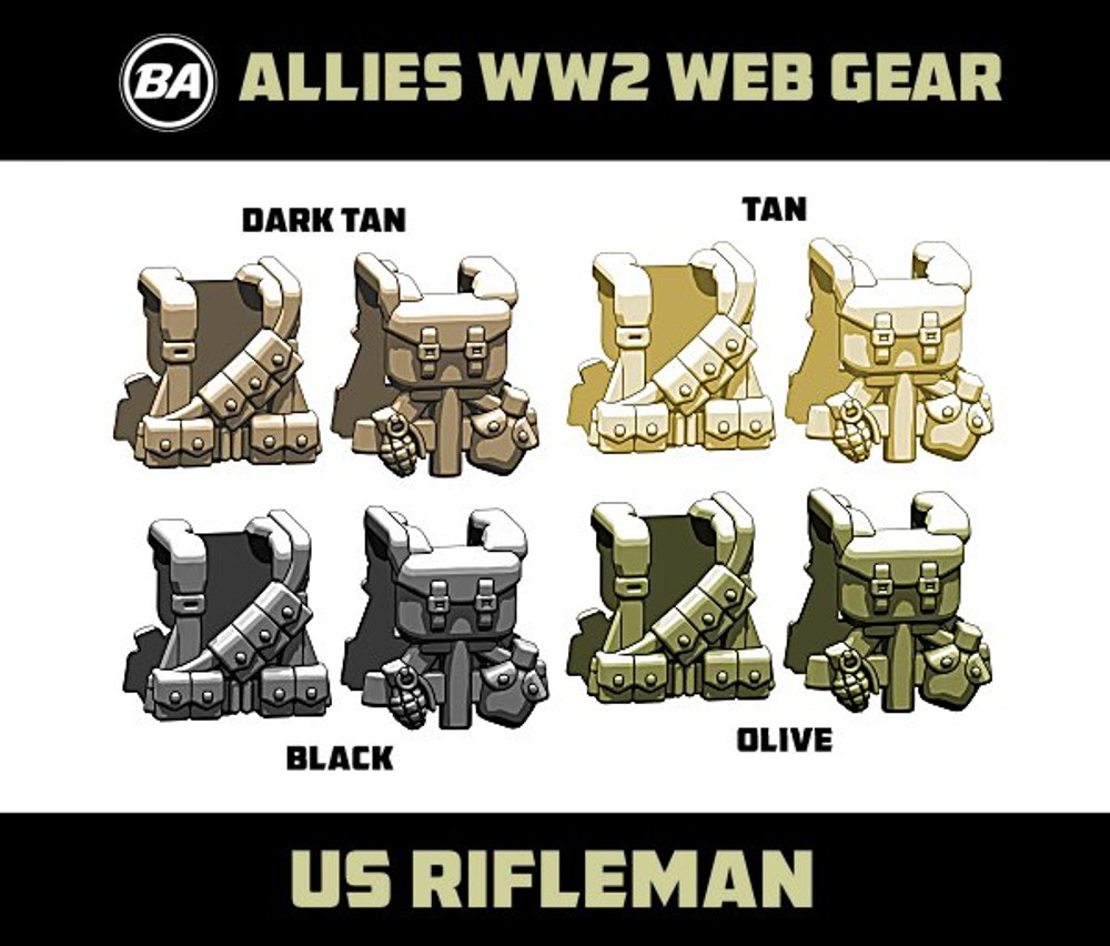 BrickArms US Rifleman - WWII Web Gear