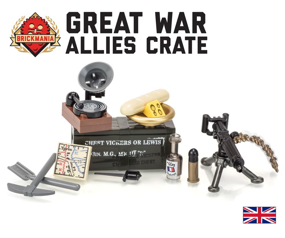 Great War Allies Crate with Vickers Machine Gun