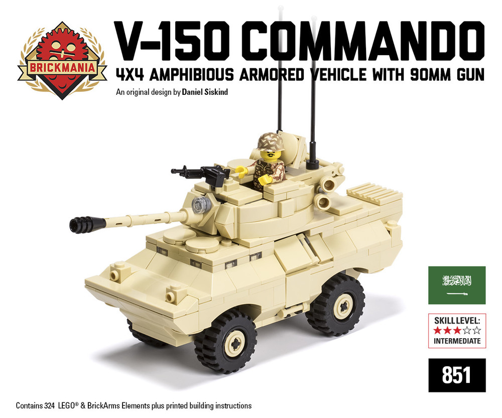 V-150 Commando - 4x4 Amphibious Armored Vehicle with 90mm Gun