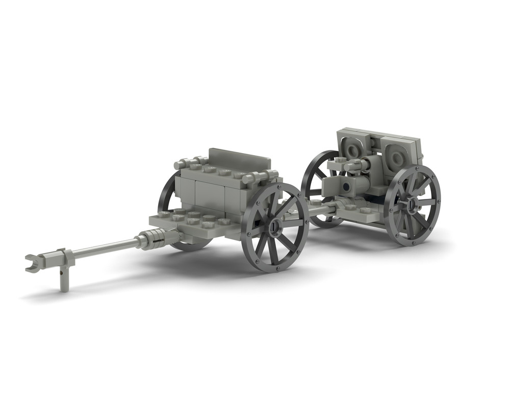QF 13 Pounder - With Limber and Soldiers