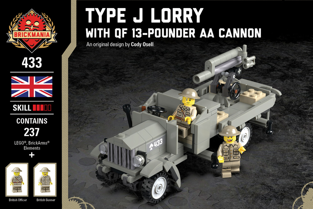 Type J Lorry - With QF 13-Pounder AA Cannon