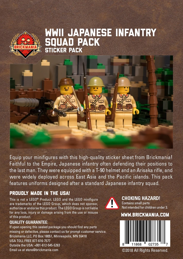WWII Japanese Infantry - Squad Pack - Stickers