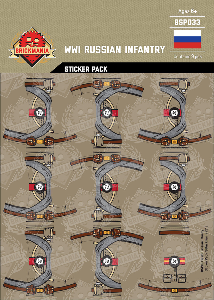 WWI Russian Infantry Sticker Pack