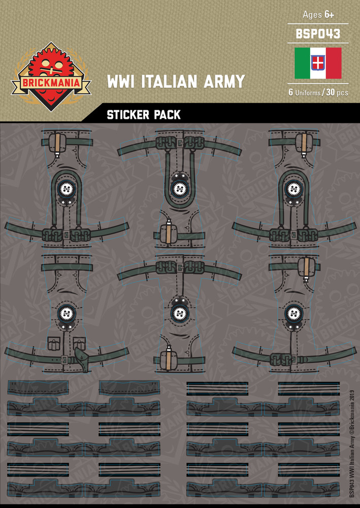 WWI Italian Army - Sticker Pack