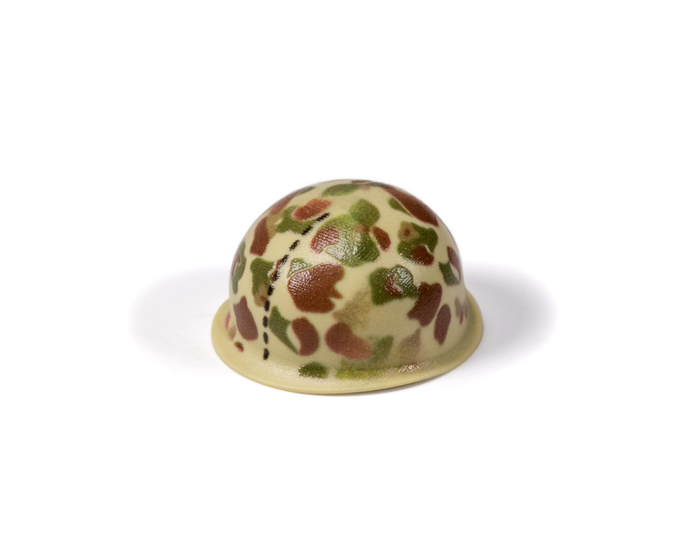 WWII US Marines Frog Skin Camouflage - BrickArms® M1 Steel Pot Helmet