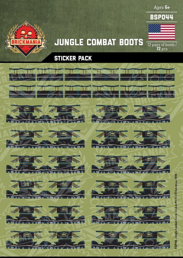 Jungle Combat Boots - Sticker Pack