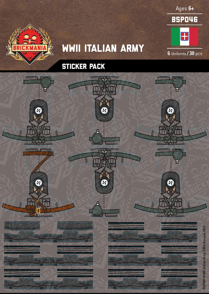 WWII Italian Army - Sticker Pack