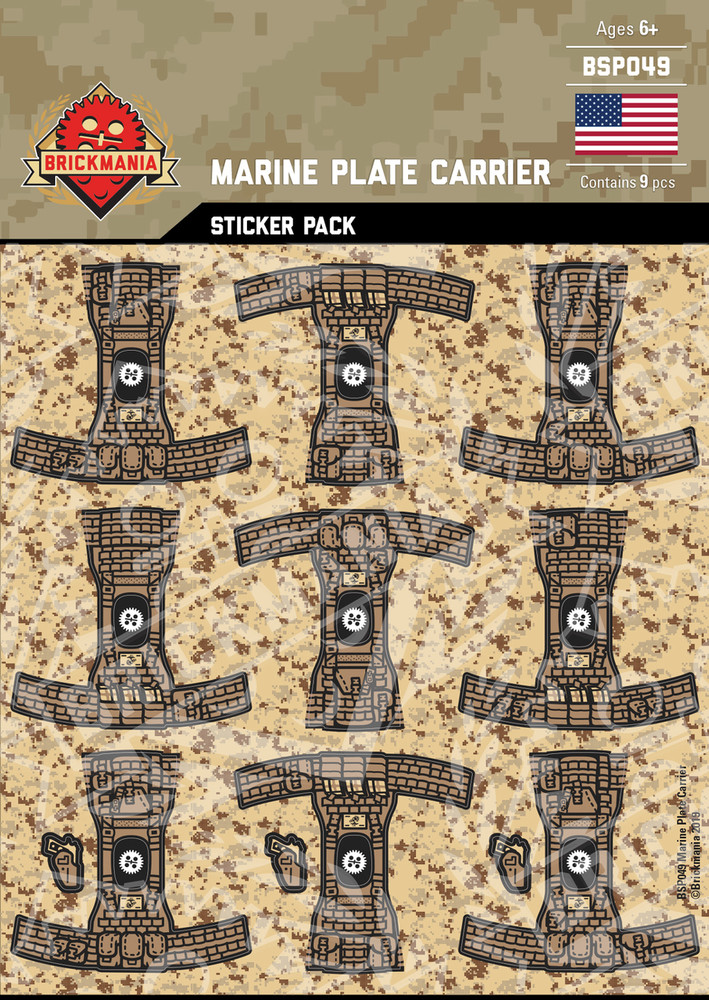 Marine Plate Carrier - Sticker Pack