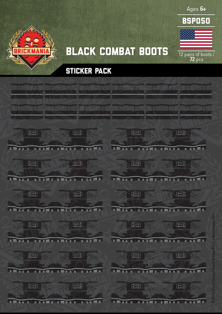 Black Combat Boots - Sticker Pack