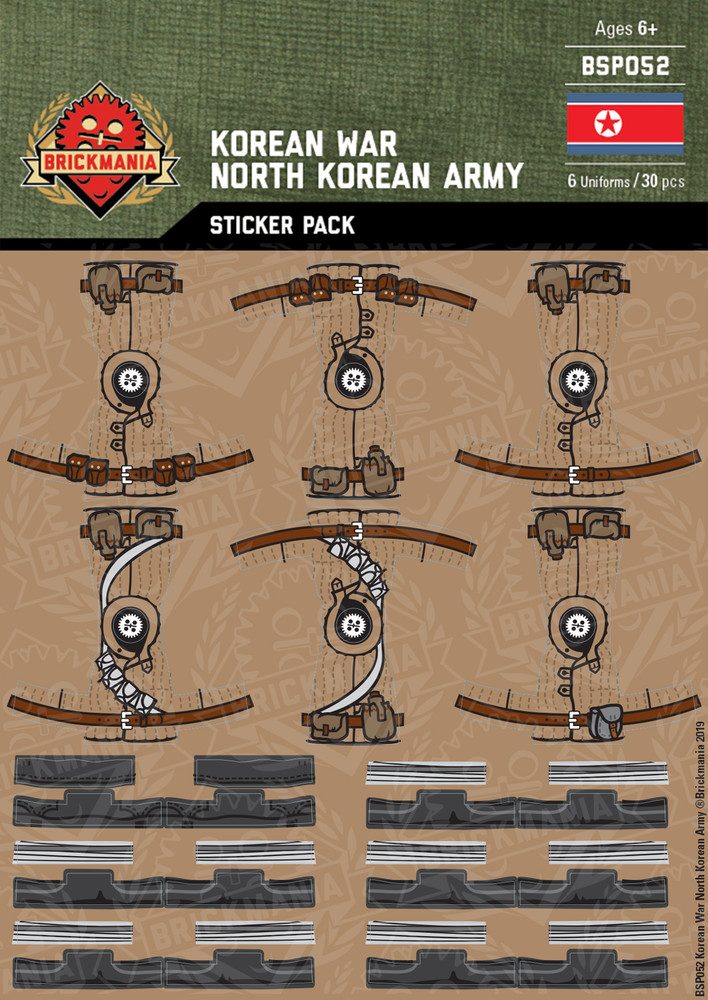 Korean War North Korean Army - Sticker Pack