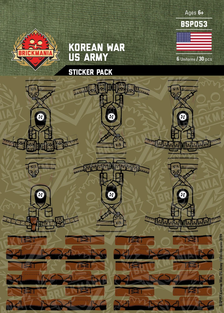 Korean War US Army - Sticker Pack