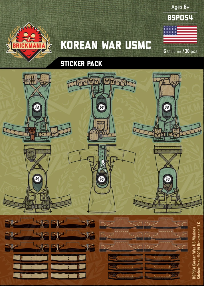 Korean War USMC - Sticker Pack