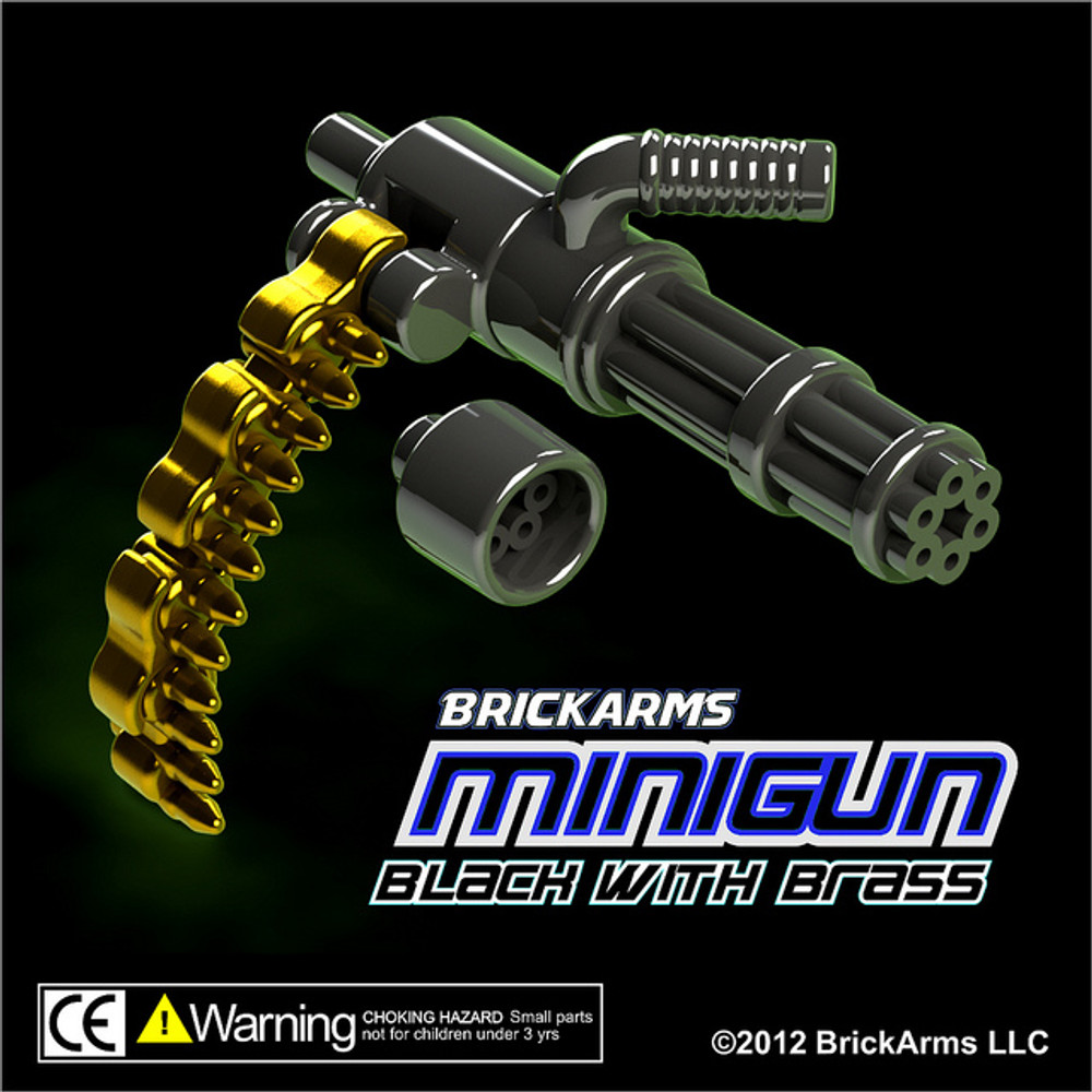 BrickArms® Minigun with Bullet Chain - Black