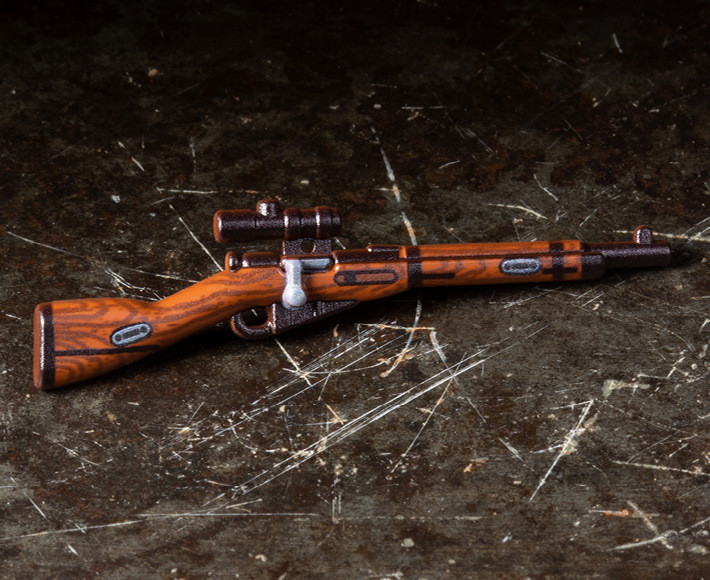Perfect Caliber™ BrickArms® Mosin Nagant WITH SCOPE