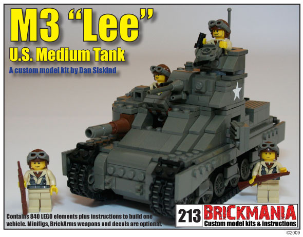 M3 Lee Medium Tank - Super-Premium Kit - Brickmania Toys