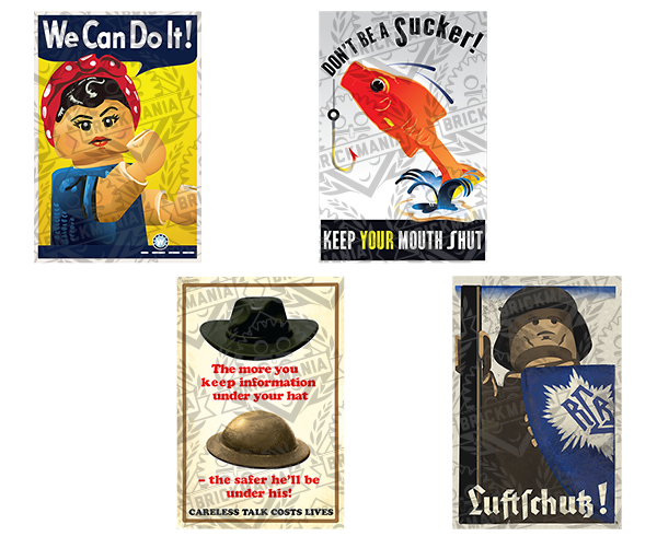 WWII Propaganda Poster Tile Pack