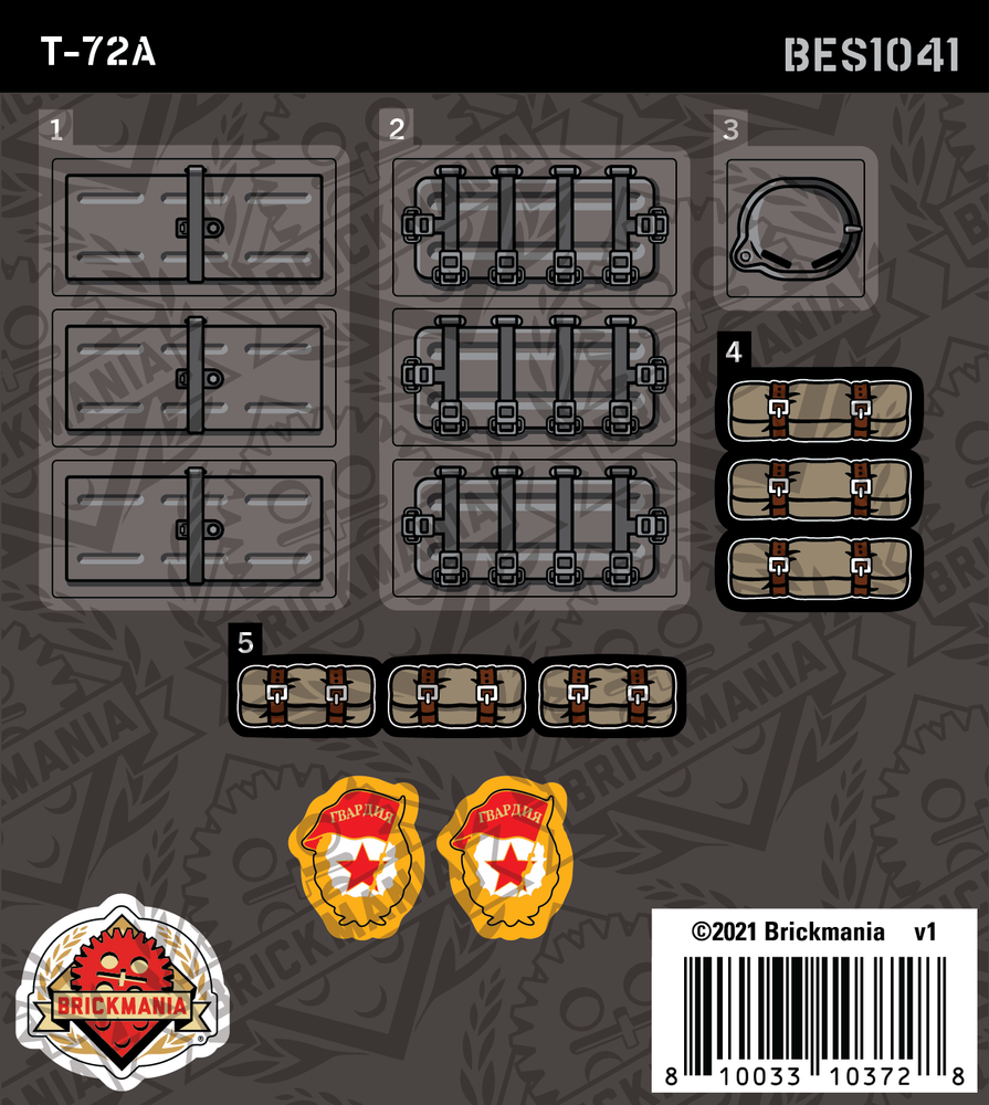 T-72a (BKE1041) - Sticker Pack