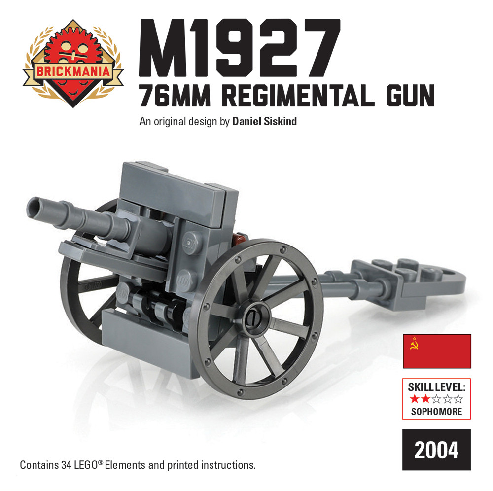 M1927 76mm Regimental Gun - Brickmania Toys