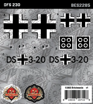 DFS 230 Assault Glider (BKE2285) - Sticker Pack