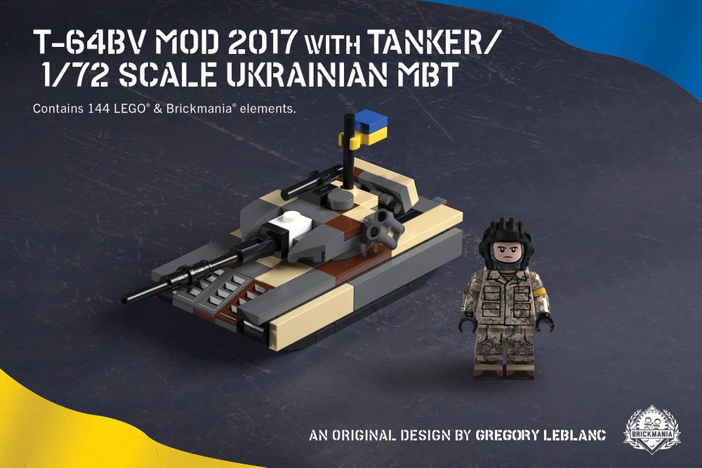 T-64BV Mod 2017 with Tanker – 1/72 Scale Ukrainian MBT