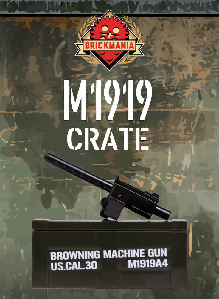 BrickArms® M1919 and Printed Crate