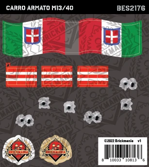 Carro Armato M13/40 (BKE2176) - Sticker Pack