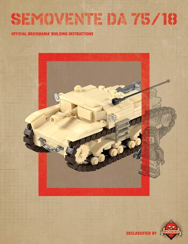 Semovente Da 75/18 - Self Propelled Gun – Digital Building Instructions