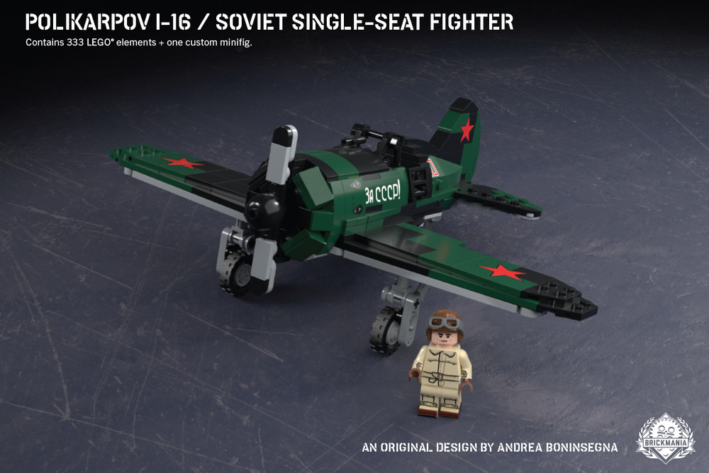 Polikarpov I-16 – Soviet Single-Seat Fighter – Digital Building Instructions