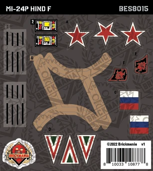 Mi-24P Hind F (BKE8015) - Sticker Pack