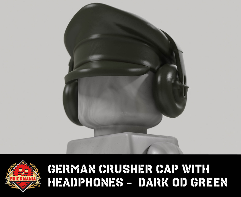 German Crusher Cap with Headphones – Dark OD Green