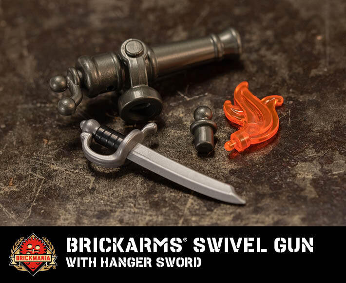 BrickArms® Swivel Gun with Hanger Sword