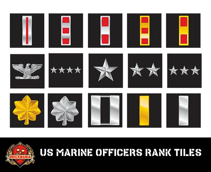 USMC Rank Tiles - Officer