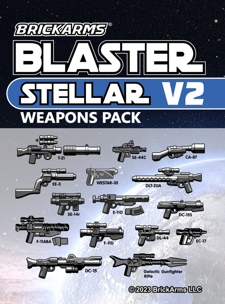 BrickArms® Blaster Weapons Pack Stellar V2