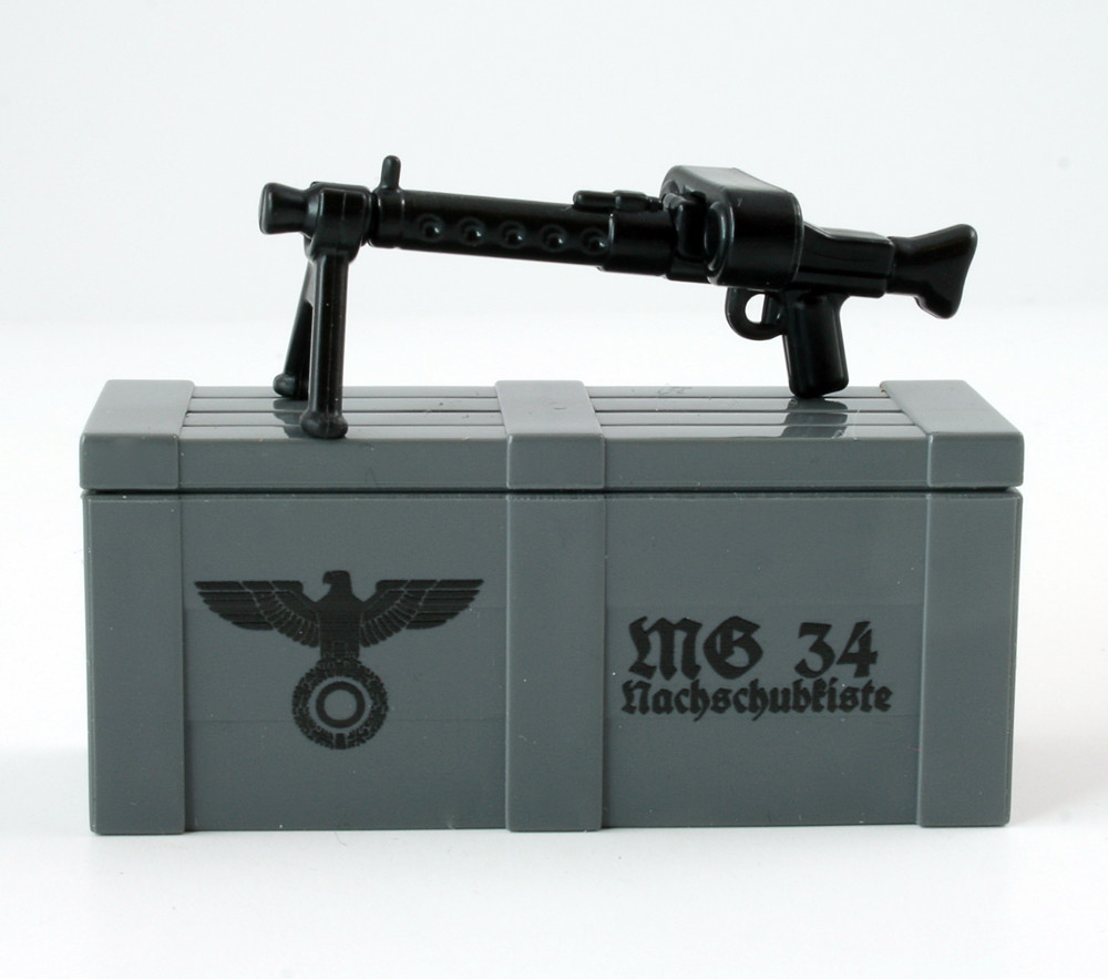 BrickArms® MG34 and Printed Crate - Brickmania Toys