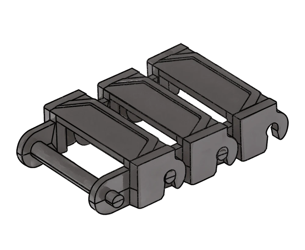 Brickmania® Track Links™ V3 - Chevron Double Wide - Steel - x150