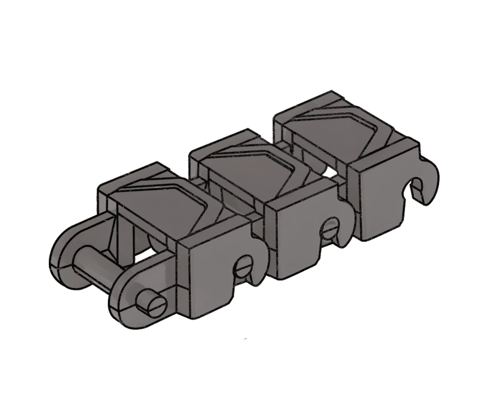 Brickmania® Track Links™ V3 - Chevron Single Wide - Steel - x150