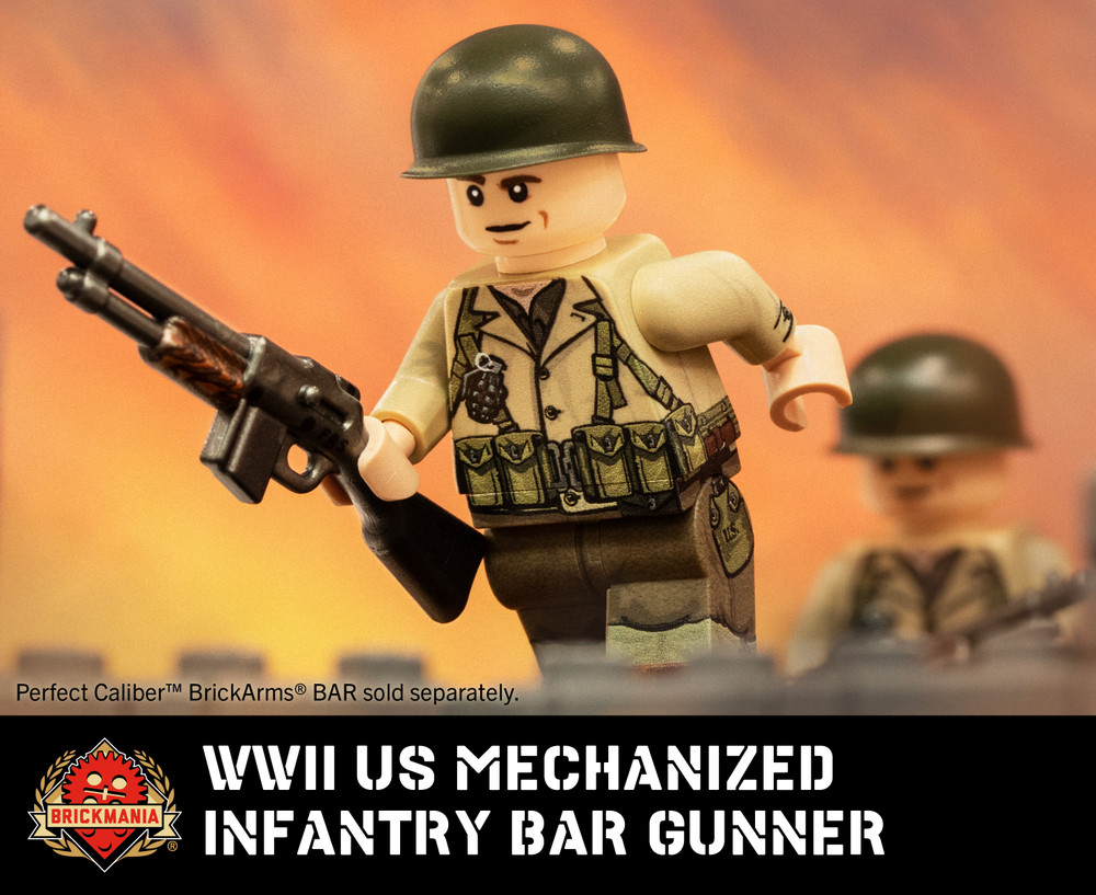 WWII US Mechanized Infantry BAR Gunner