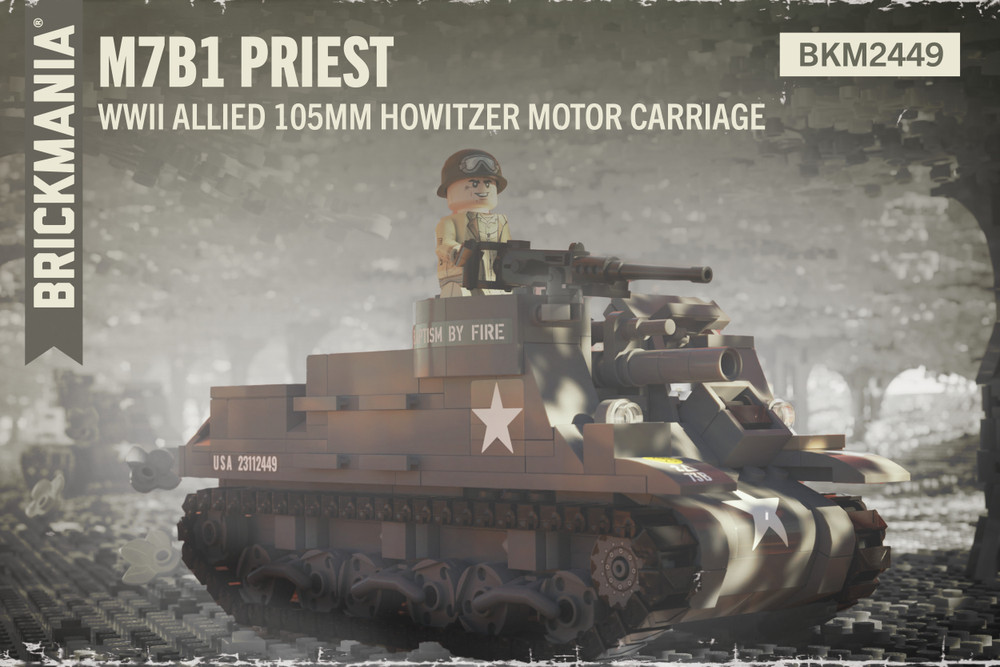 M7B1 Priest - WWII Allied 105mm Howitzer Motor Carriage