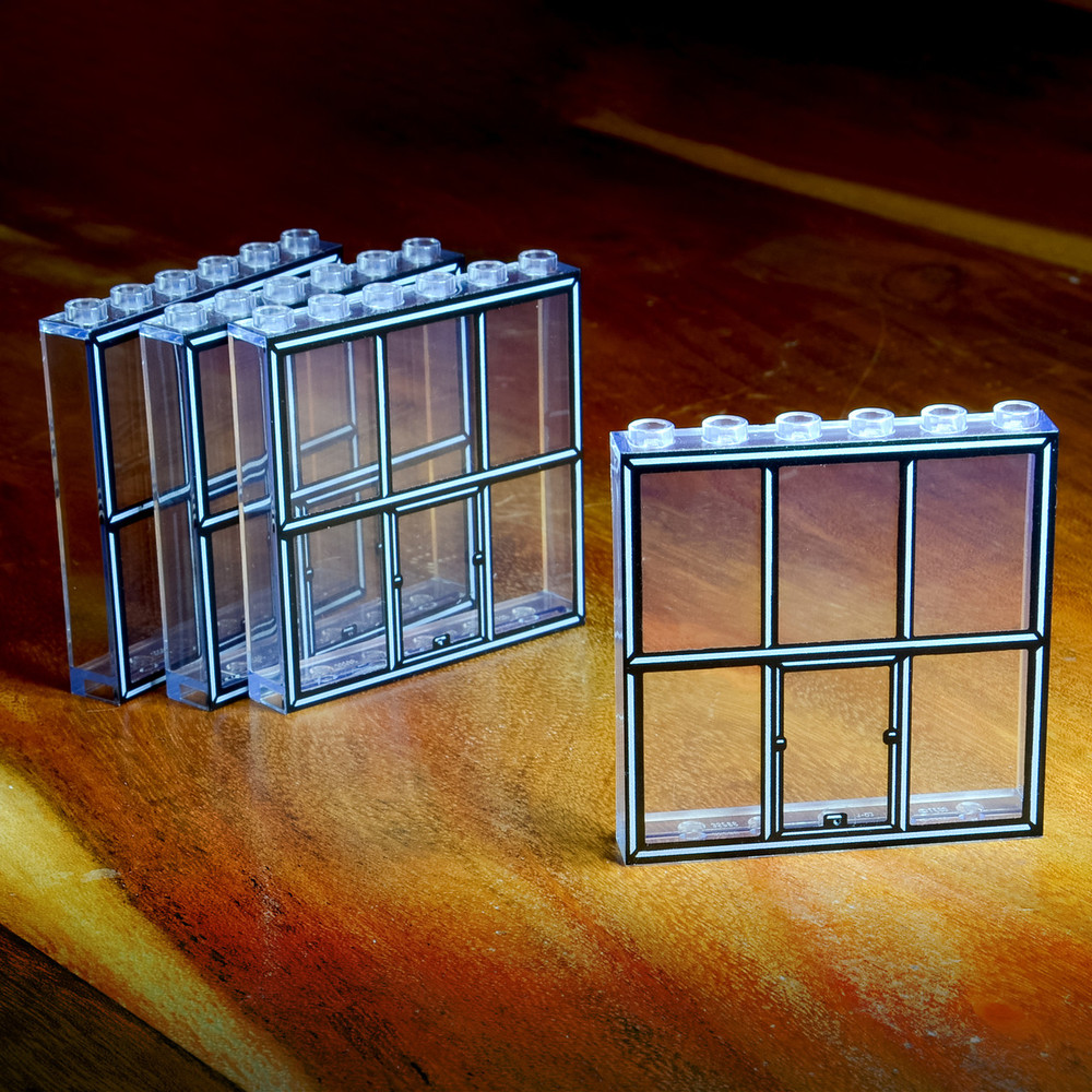 Brick Warp Industrial Factory Windows (4-pack)