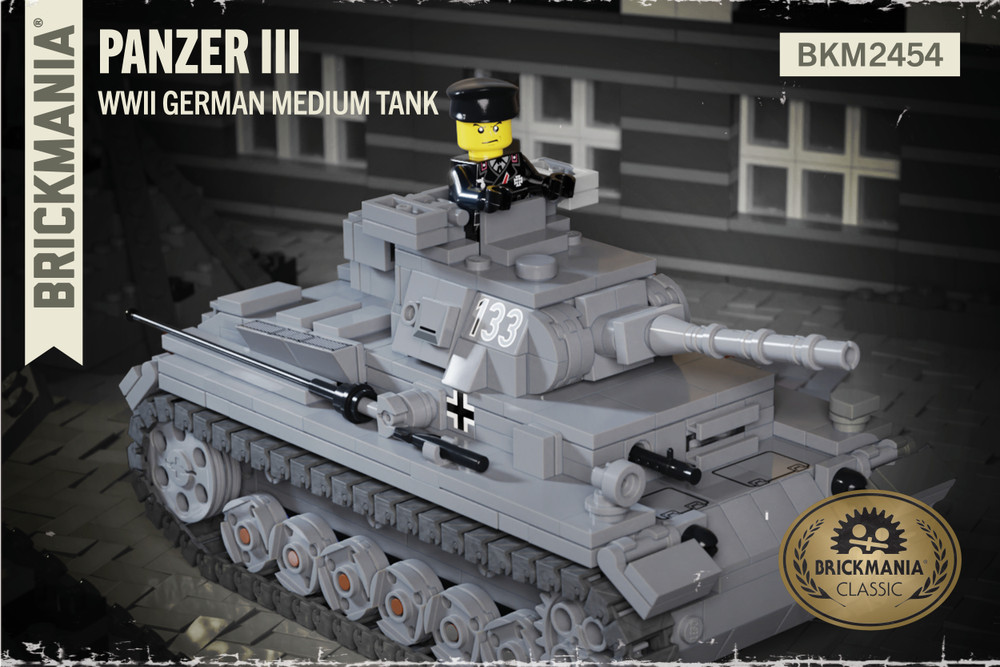 Panzer III  – WWII German Medium Tank - Brickmania Classic Series