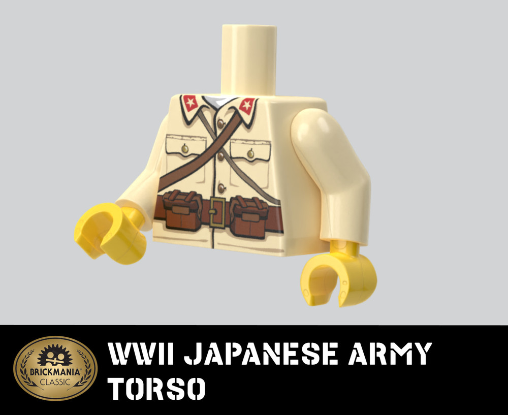 WWII Japanese Army Torso - Brickmania Classic Series